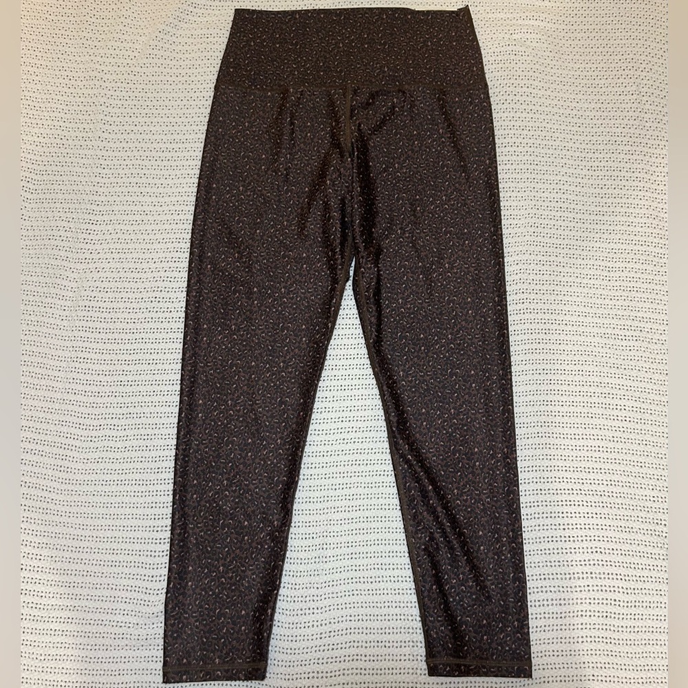 NTWOffline Real XTRA Crossover High Waisted 7/8 Leggings Brown Black Leopard